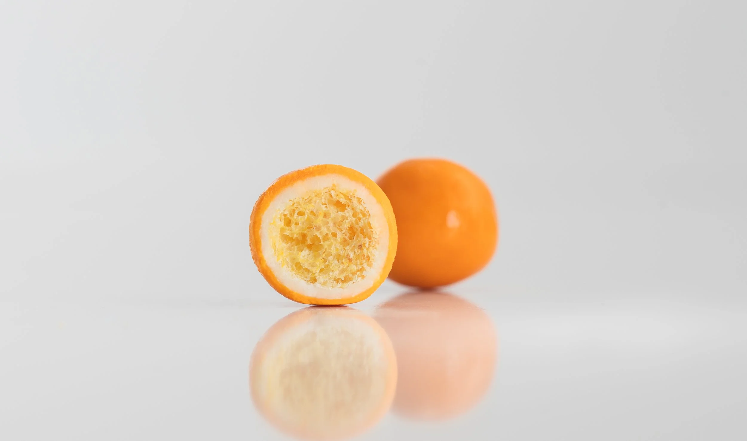 White chocolate covered puffed corn cereal offering a sweet and crispy texture.