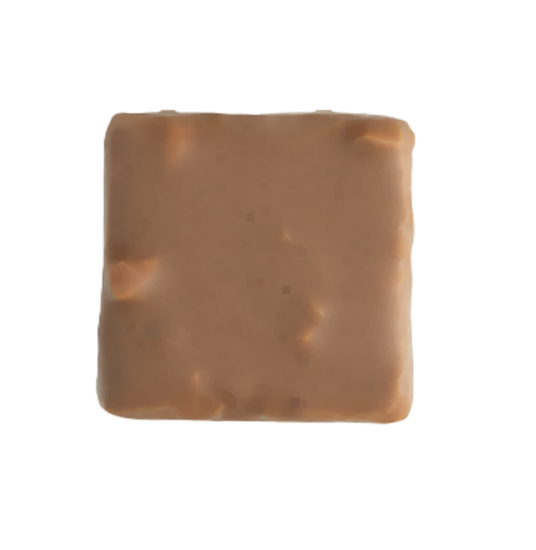 Provence bonbon combining smooth hazelnut praline with crispy wafers for a contrast of textures.