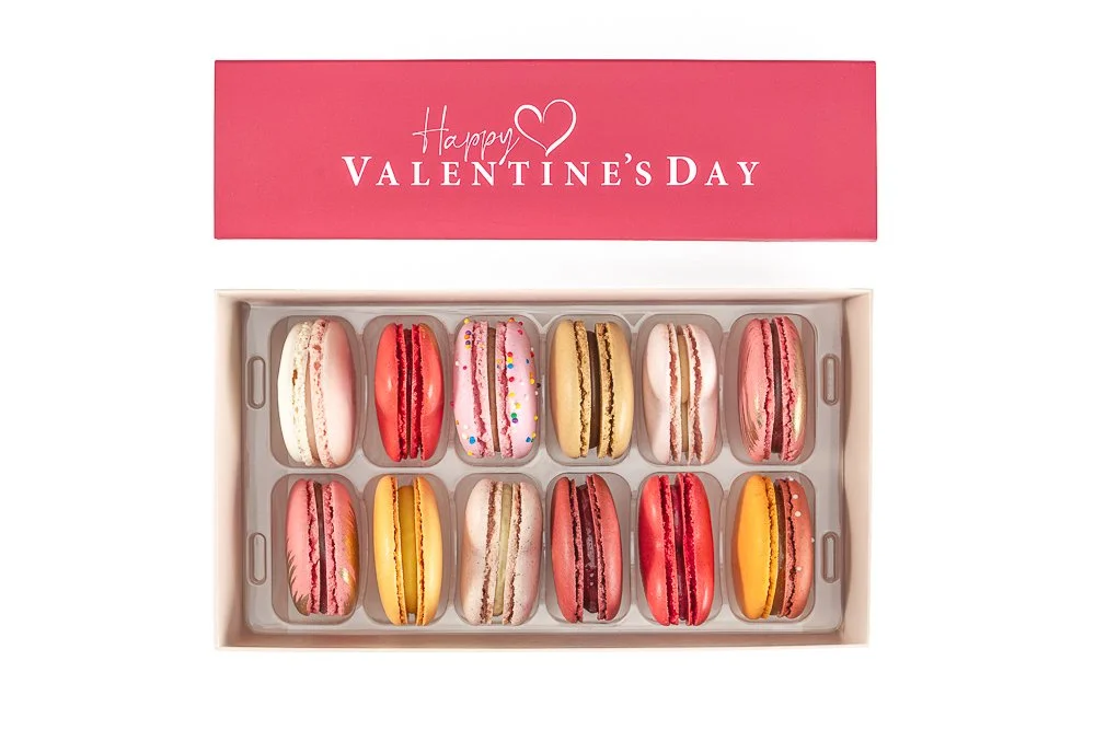 12ct Valentine’s French Macarons