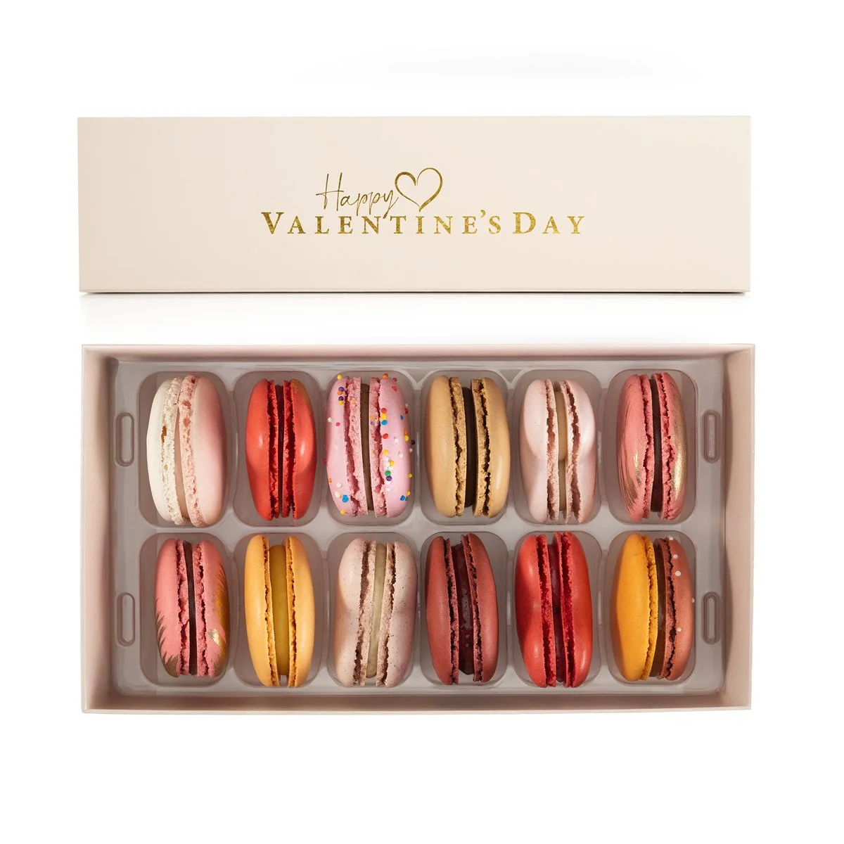12ct Valentine’s French Macarons