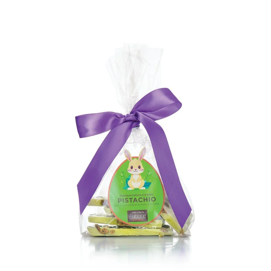 EASTER Chocolate Bark: Pistachio in Premium White Chocolate