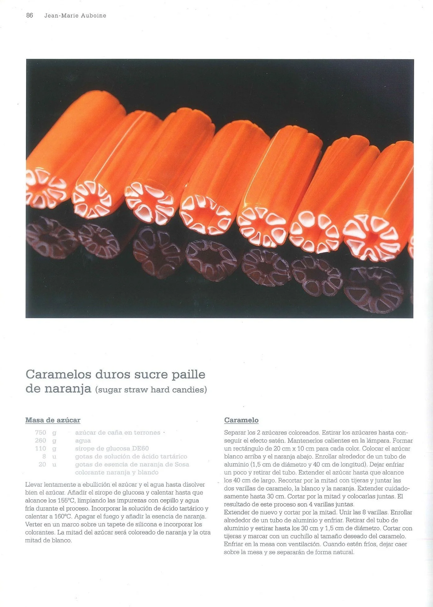 Sucre paille sugar candy process and recipe featured in Dulcypas pastry magazine article