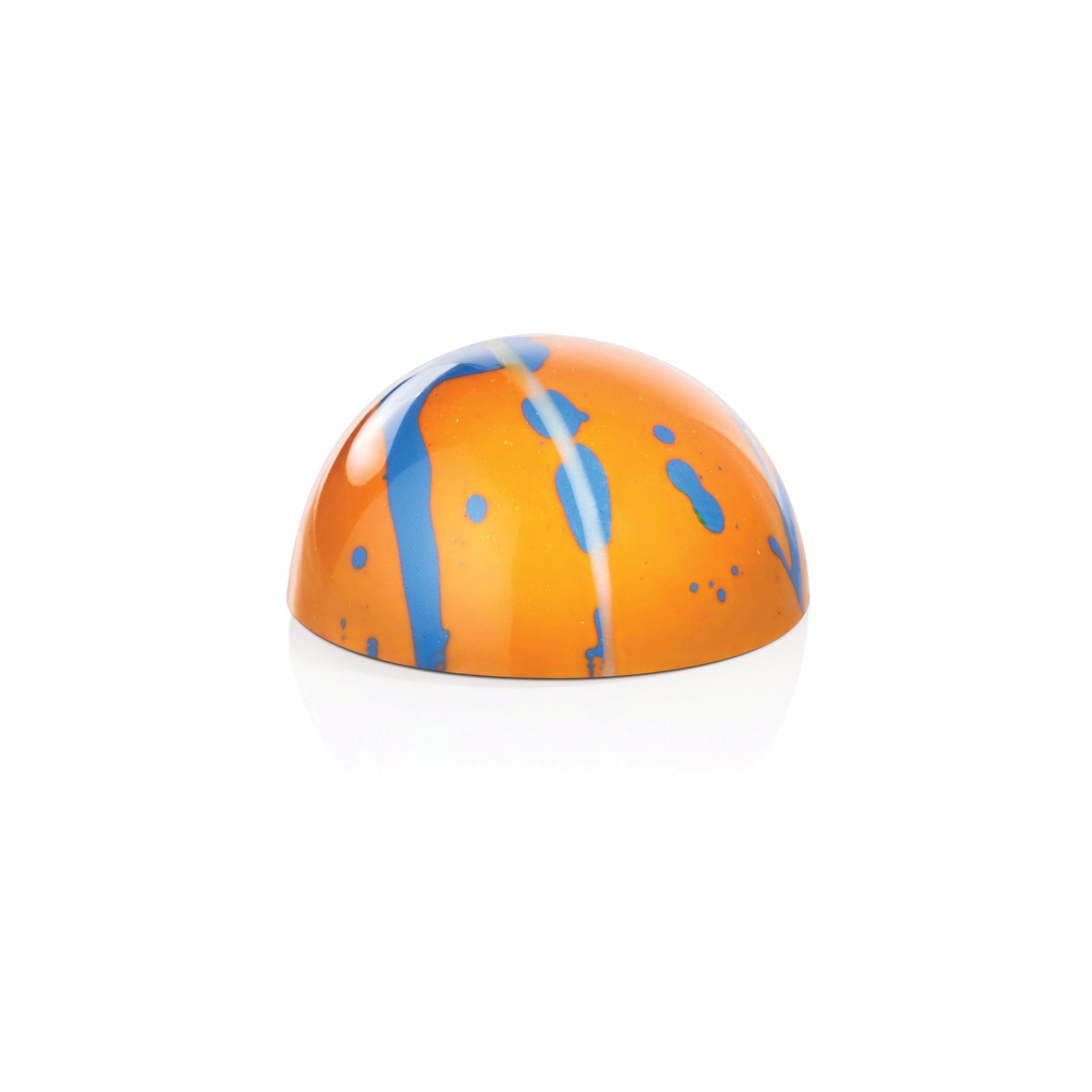 Passion Fruit Ganache in milk ganache as a perfect pairing for a bright flavor handcrafted by Jean-Marie Auboine Chocolatier