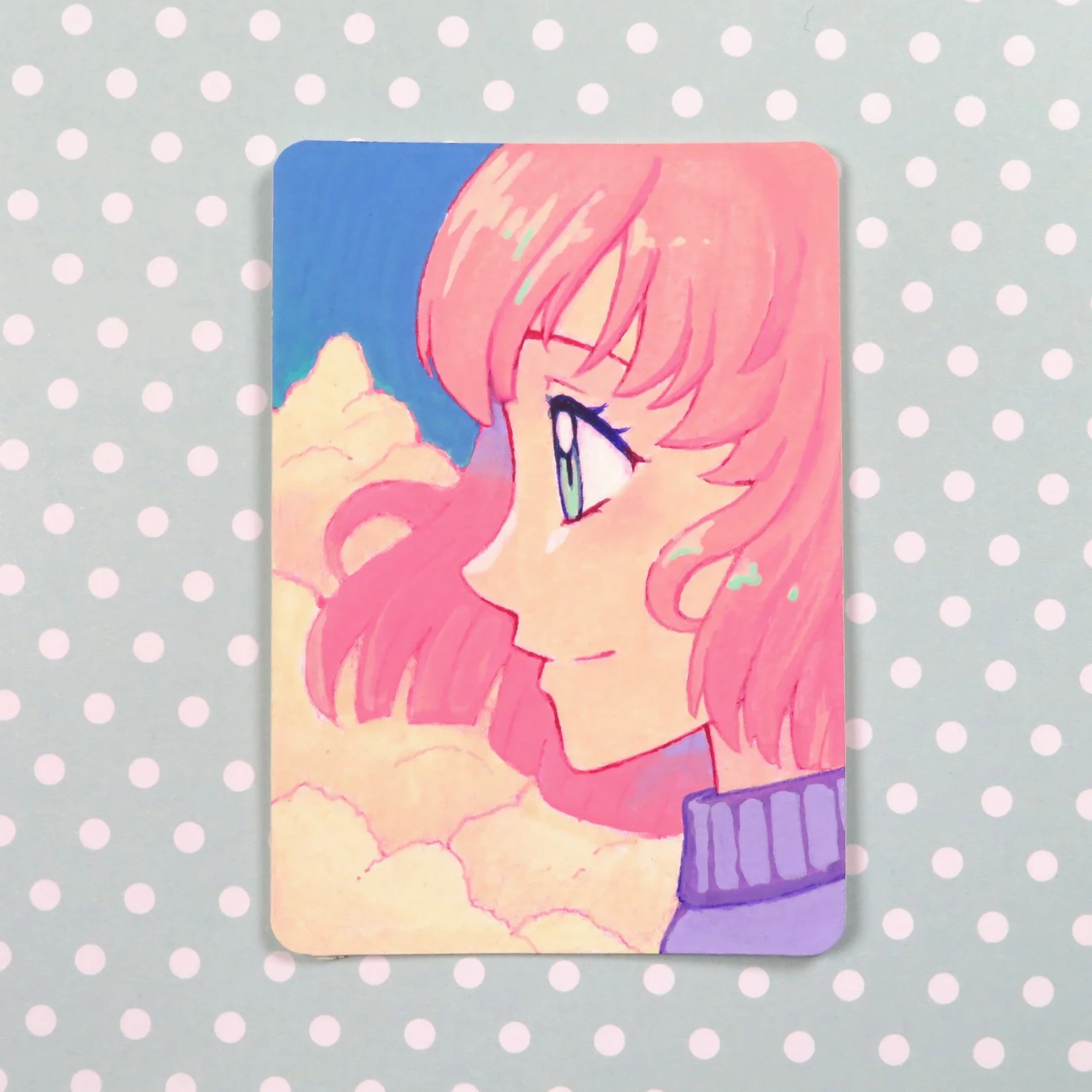 Pastel Clouds - ACEO