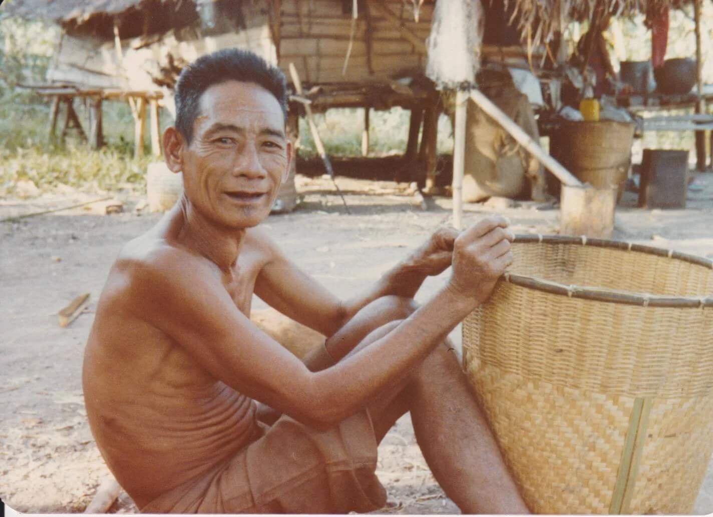 A Gong man from the village of Kok Chiang in 1982. Photo: David Bradley.