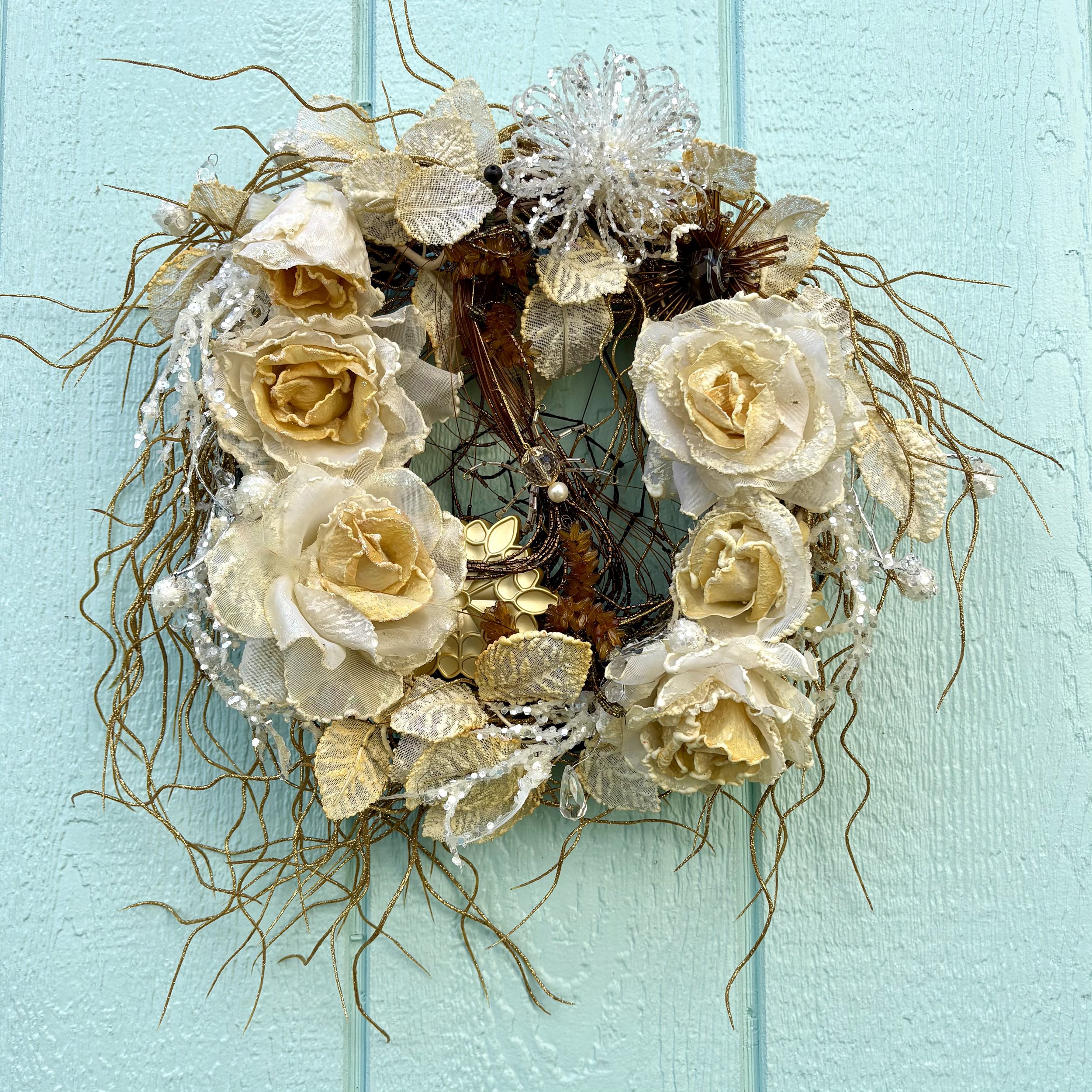 Crystal Spider Wreath