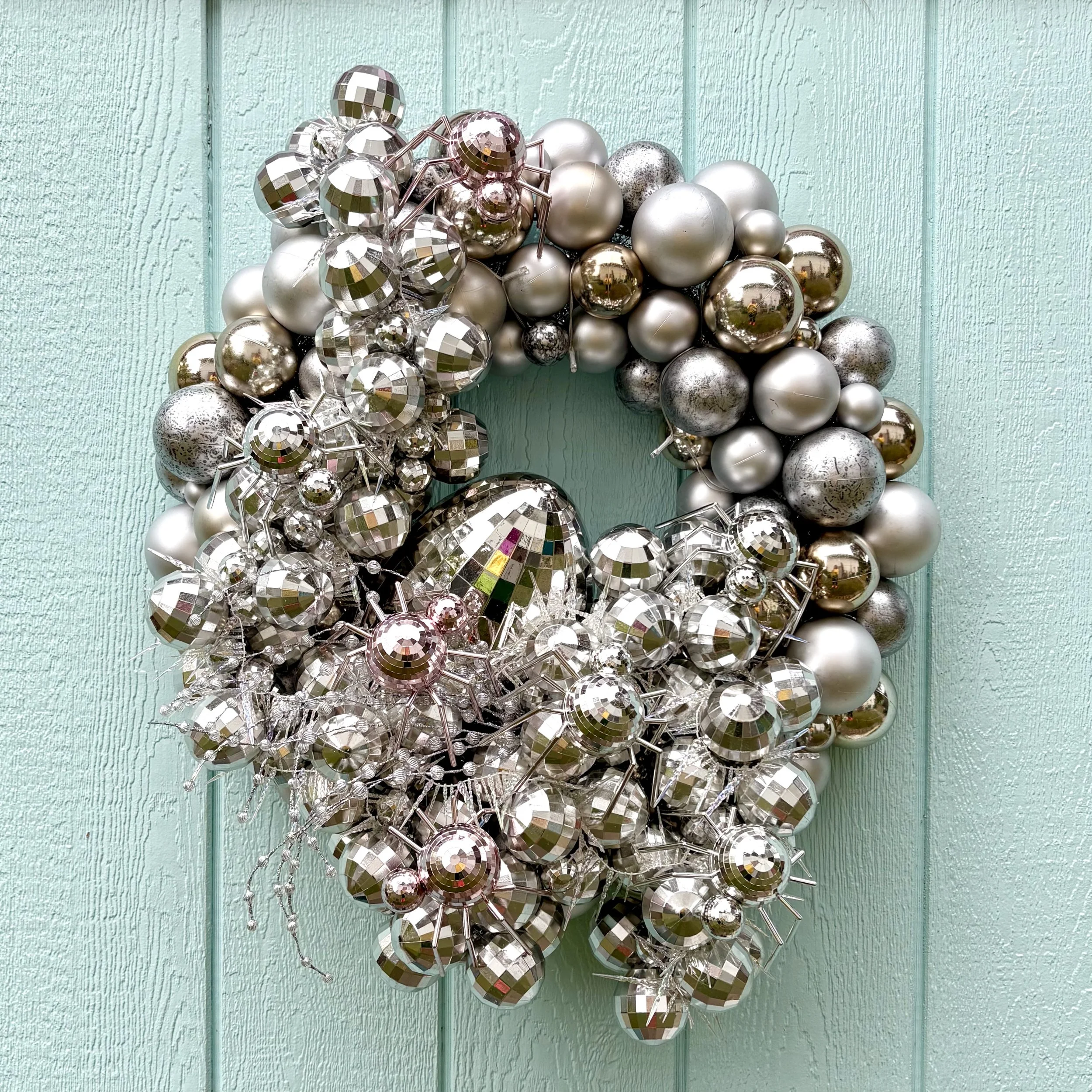Disco Spider Holiday Wreath