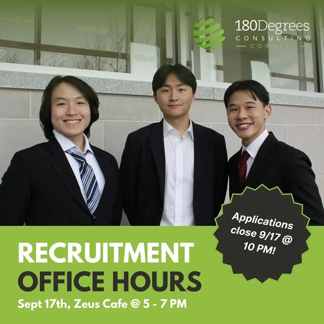 Join us TOMORROW NIGHT at ZEUS CAFE in Klarman Hall for our Recruitment Office Hours. This is a chance to get 1 on 1 guidance before 180DC applications are due at 10PM 9/17.🧠