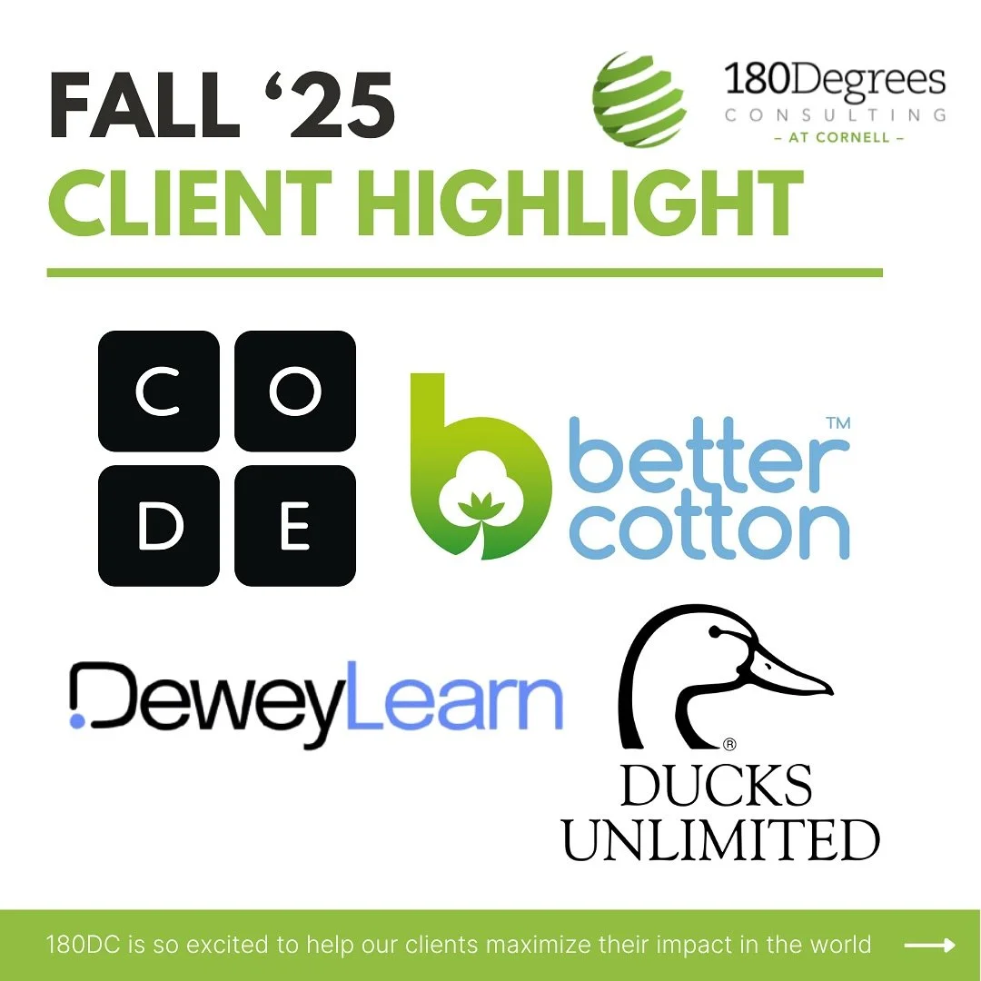 Our Fall 2025 projects have kicked off and we&rsquo;re so excited to share them! This semester, we are working with industry leaders in Al, education, and environmental sustainability.💚🌎

You can support the social impact work we do with our ongoin