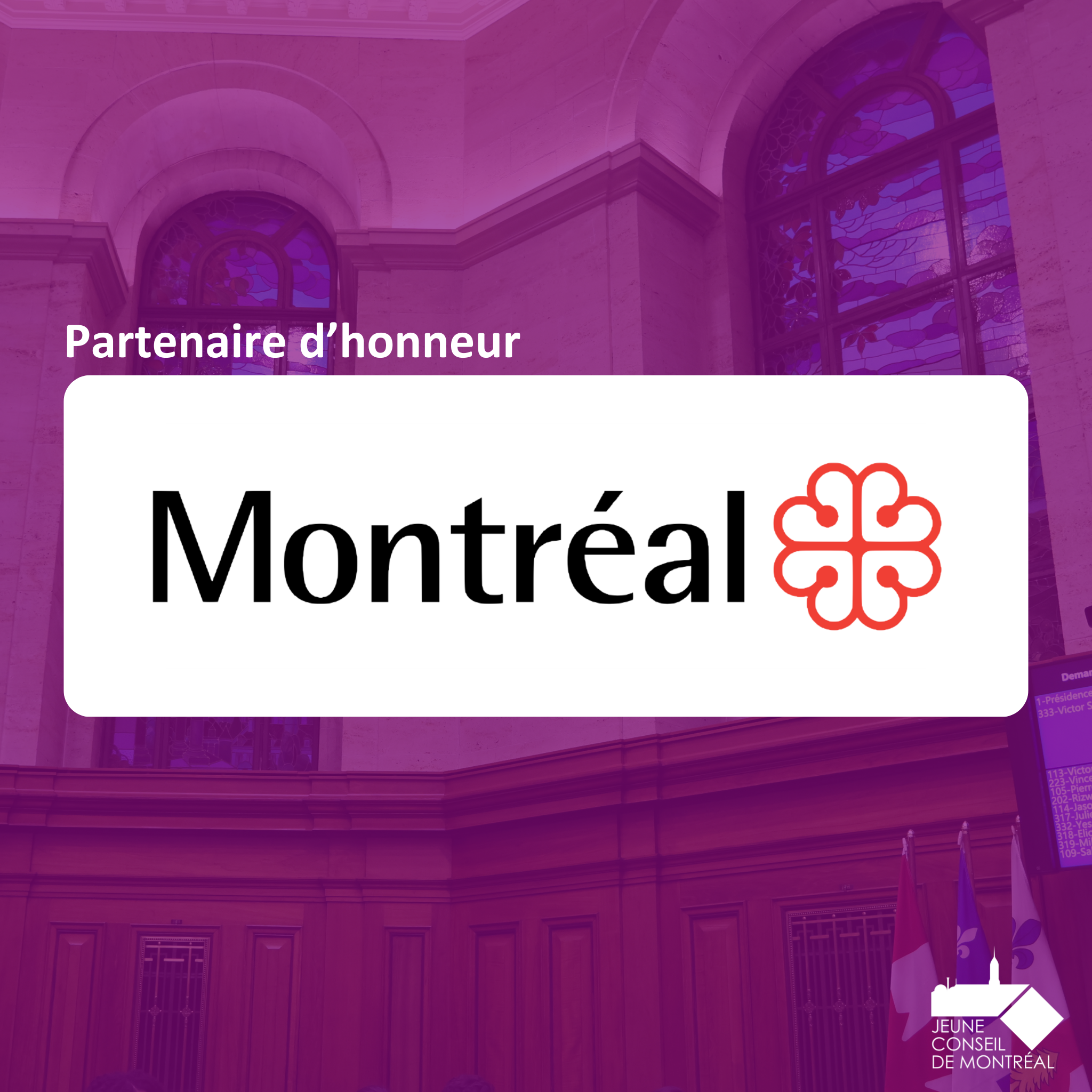 La Ville de Montréal est un partenaire d'honneur.