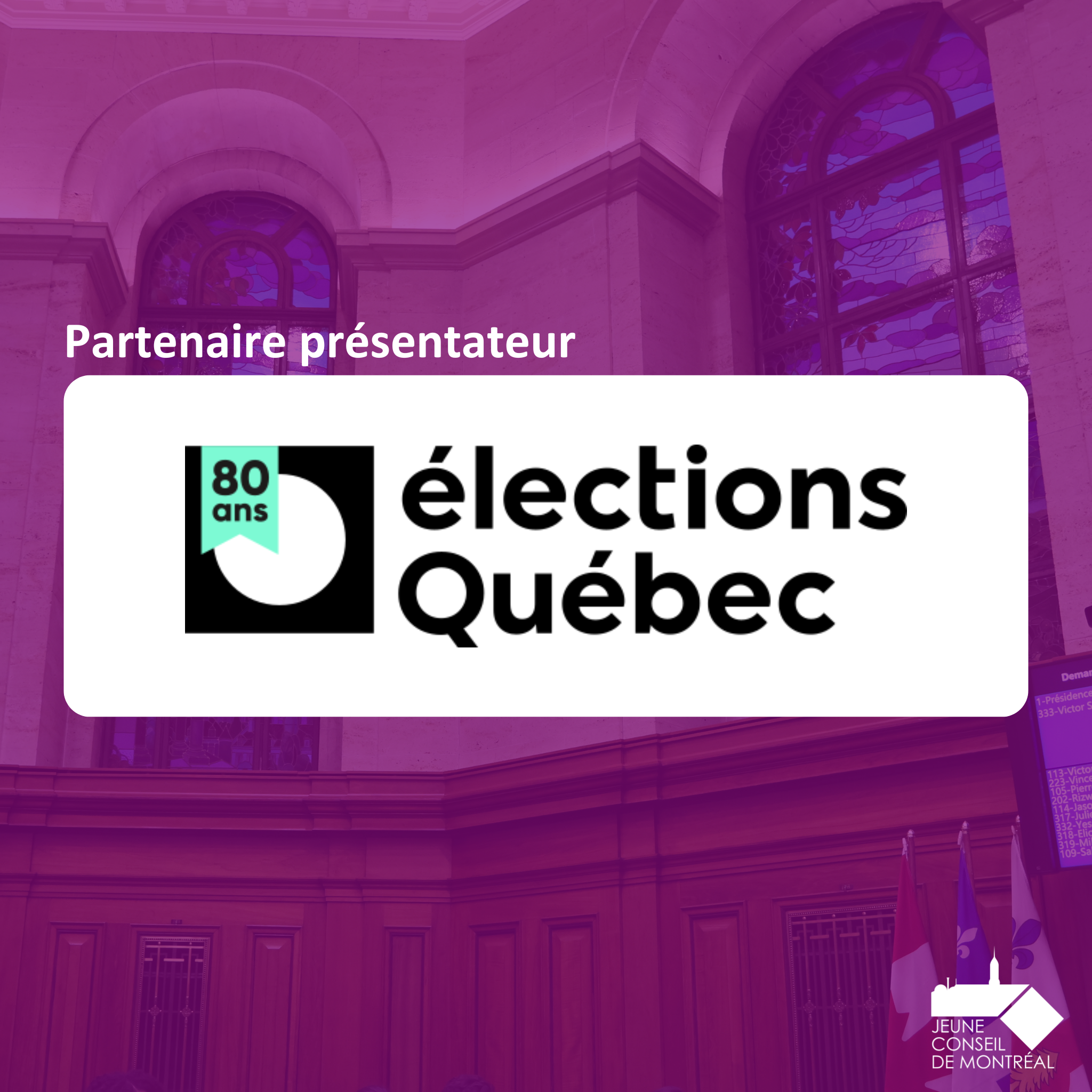 Élections Québec est un partenaire présentateur.