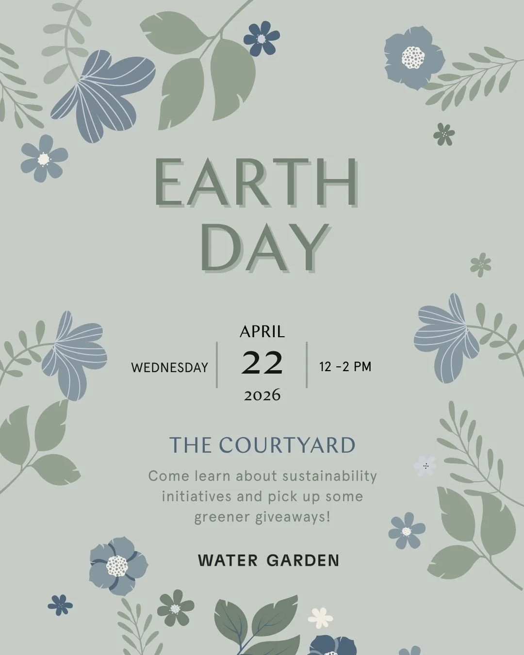 At the Water Garden, we don't just celebrate Earth Day&mdash;we live it. From our private, sustainably managed park and water features to our focus on green building practices, we believe in creating a space where tech and nature don&rsquo;t just coe