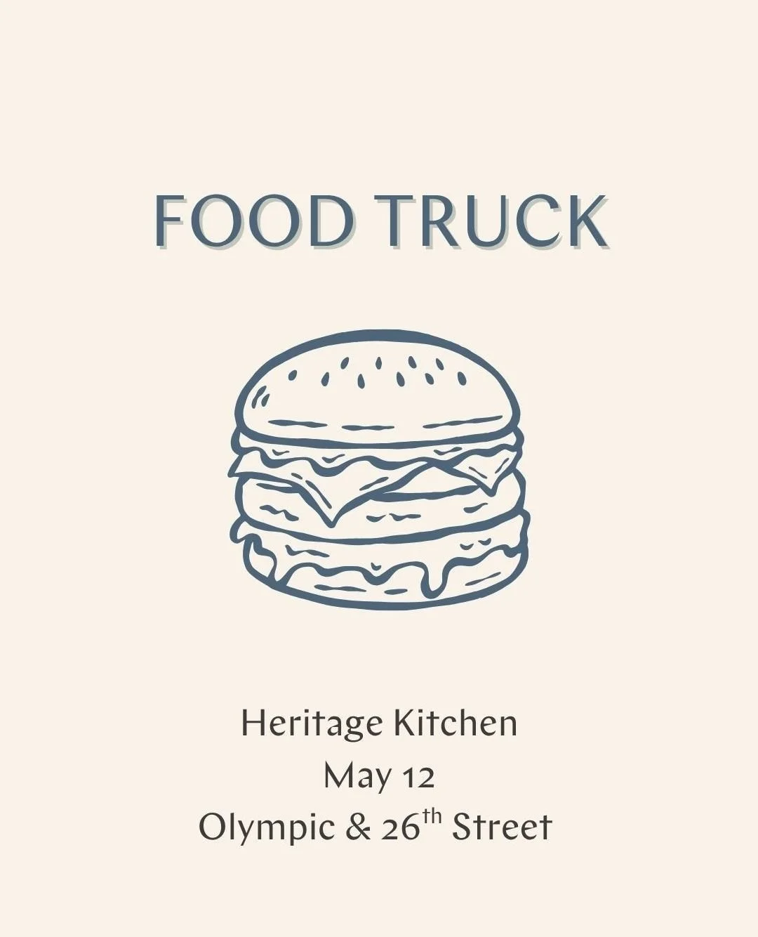 May 12th Food Truck Alert! ⁠
⁠
Heritage Kitchen LA  @heritagekitchenla⁠
⁠
Famous for serving top-notch #Nashville fried chicken #sandwiches 🍔 and incredible #burgers. ⁠
⁠
Located at Olympic and 26th Street, #SantaMonica.⁠
⁠