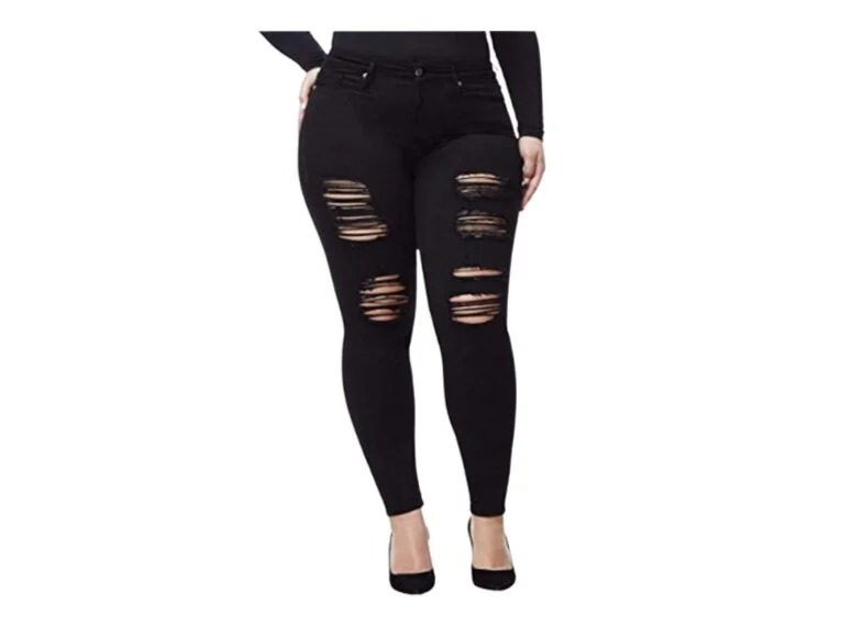 Black Distressed Jeans