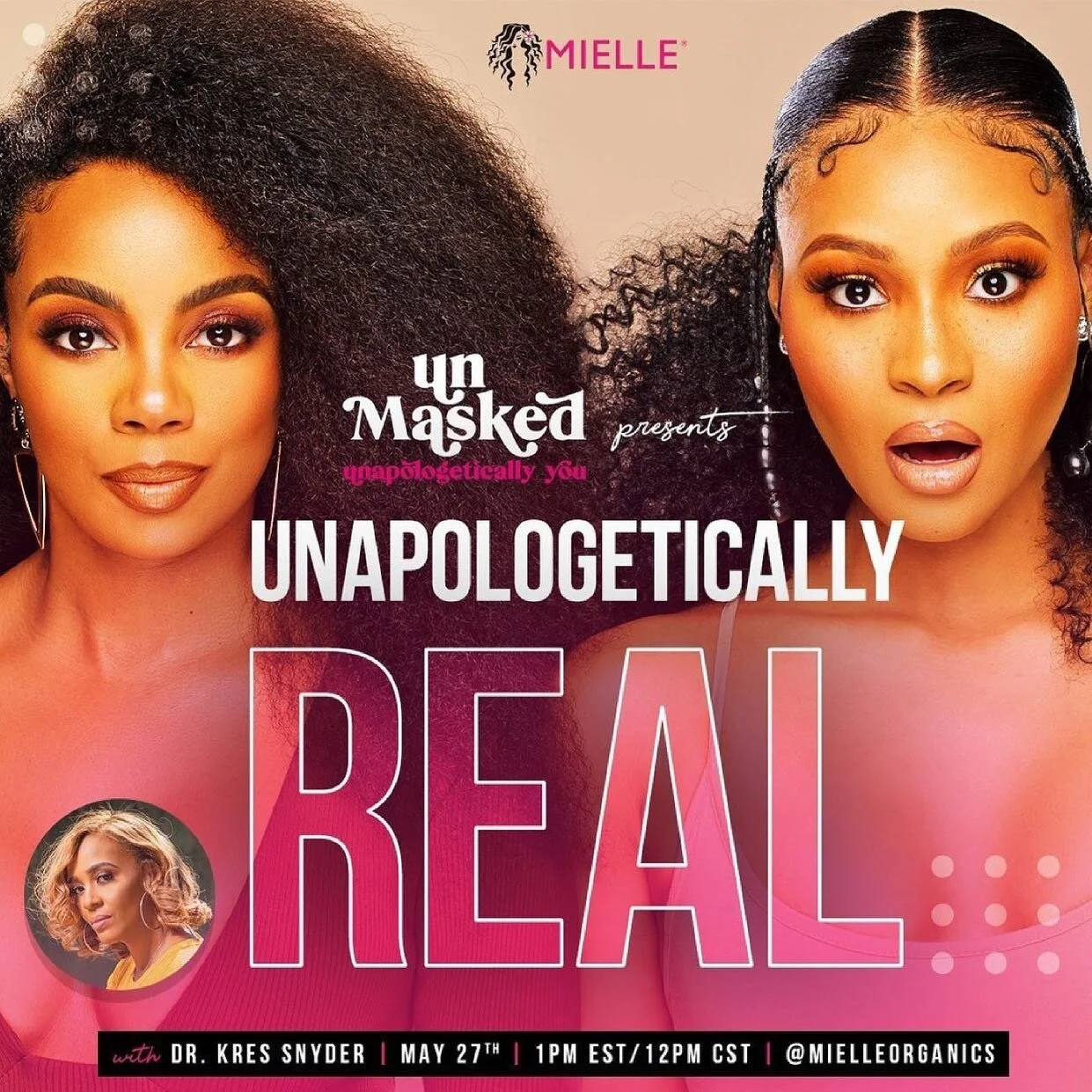 Join the conversation today at 1PM EST! Shout out to @lauramillerpens✨ Repost from @exquisitemo
&bull;
Mielle Organics' Unmasked: Unapologetically You Series is getting Unapologetically REAL for Mental Health Awareness Month! Join our CEO, @exquisite