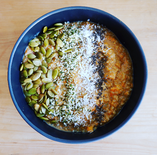 Sweet Potato Quinoa Breakfast Bowl