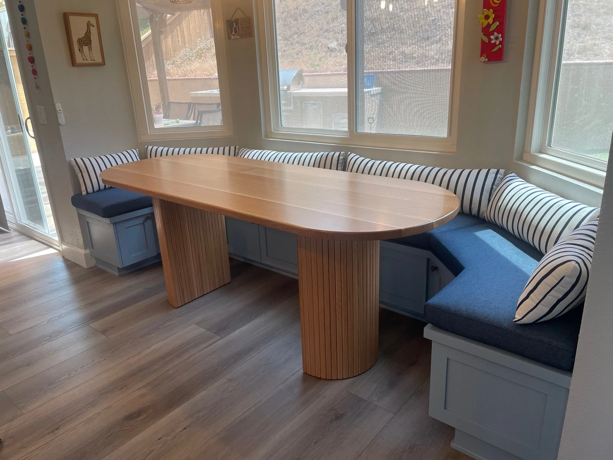 Custom table and seat cushions