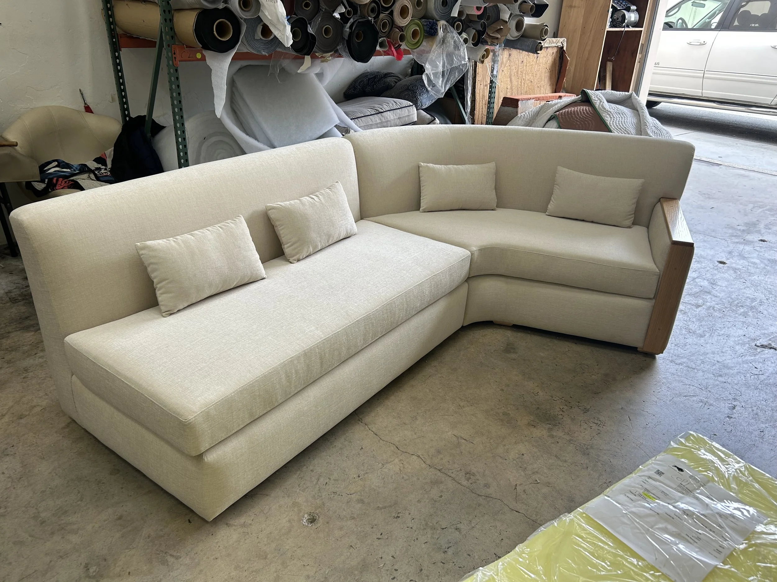 Final look of custom sofa