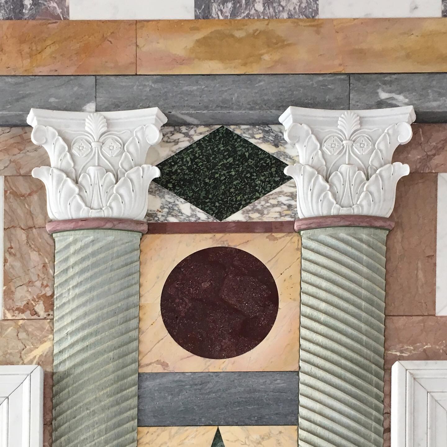 Getty Villa - Los Angeles .
.
.
.
.
#losangeles #pattern #marble #architecture #classical #geometric