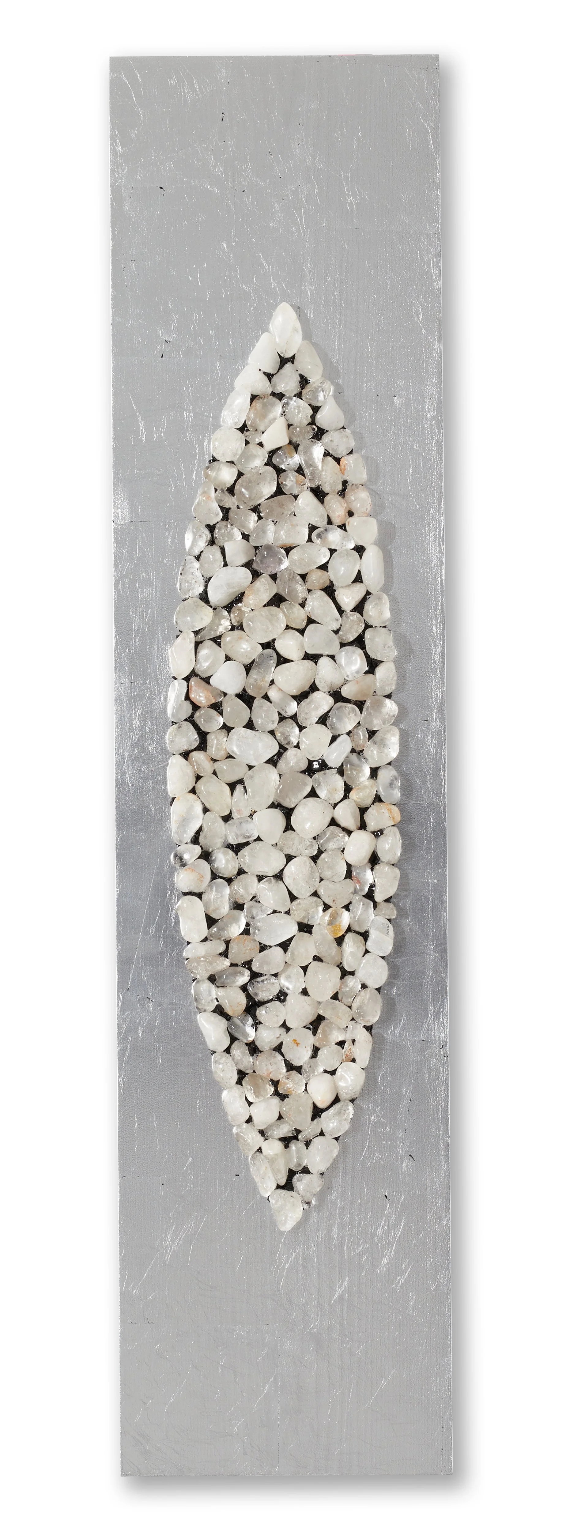 Jala Sat clear quartz Mandorla wall sculpture