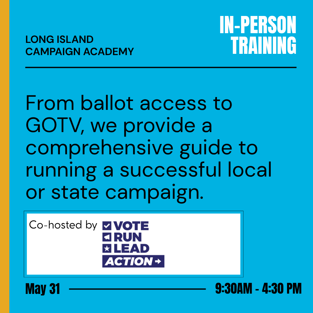 Long Island NY In-Person Campaign Academy 