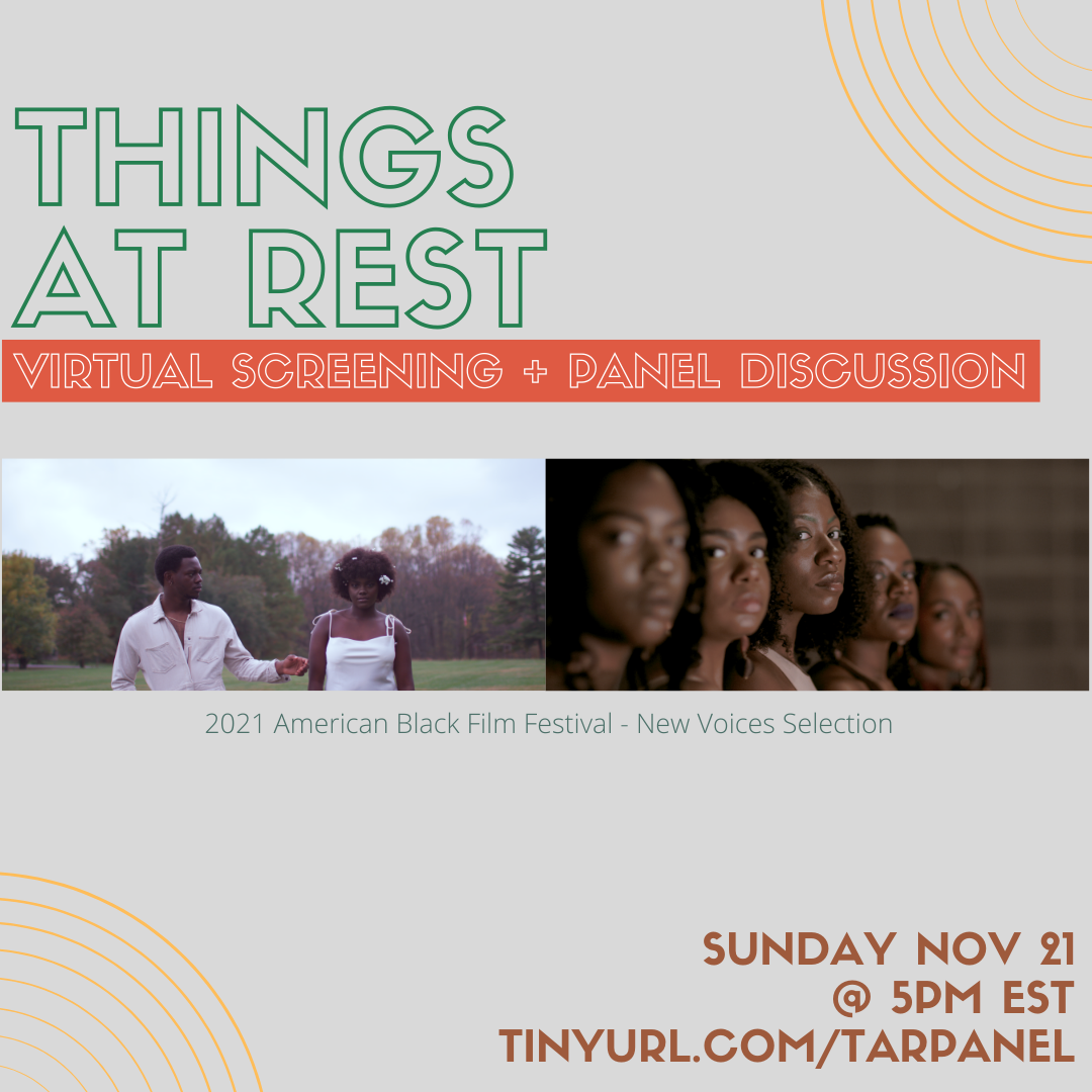 THINGS AT REST a film by Des Lee will be screened virtually November 21, 2021 at 5pm and following the screening a panel discussion will take place including both the director Des and various crew and cast members. Be sure to check the film out as it