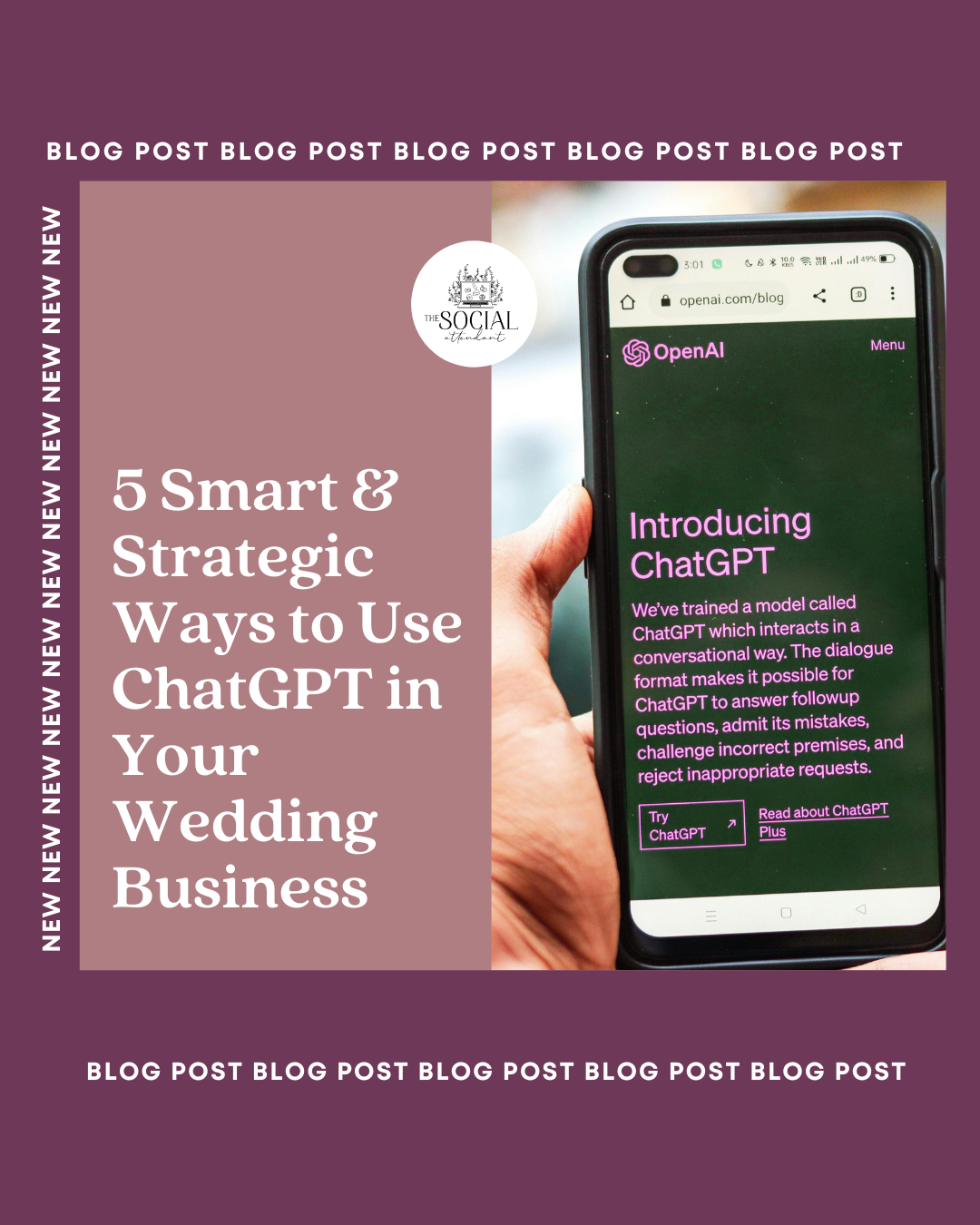 5 Smart & Strategic Ways to Use ChatGPT in Your Wedding Business