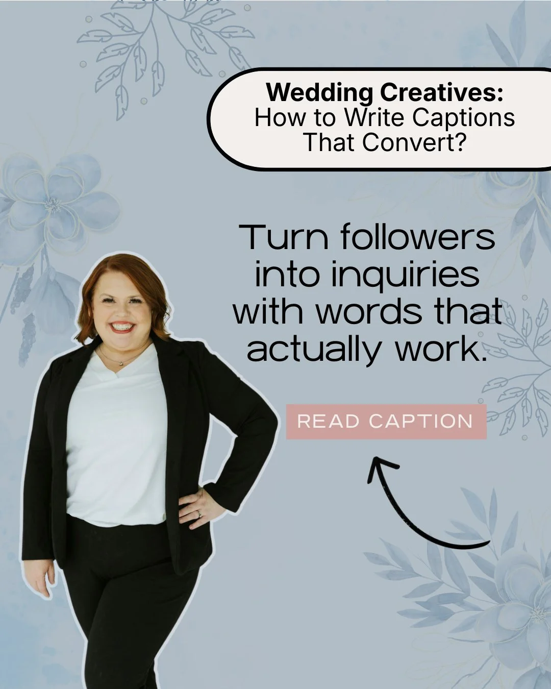 are your captions cute but not converting? 👀

If your posts are getting likes but not inquiries, we need to talk. Because pretty content alone doesn&rsquo;t book clients &mdash; strategic captions do. 💍✨

If you&rsquo;re staring at your screen thin