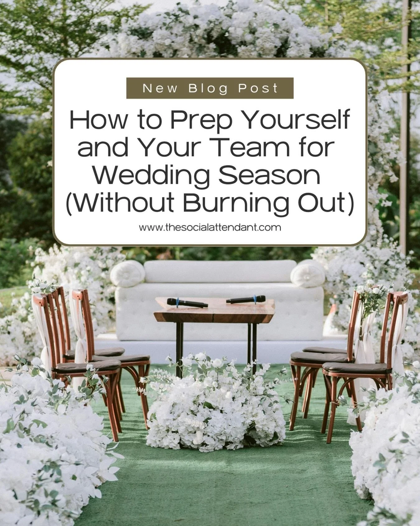 Wedding season is almost here&hellip; and if your inbox is already starting to look chaotic, this one&rsquo;s for you.

Before the timelines, late-night emails, and packed weekends begin, taking time to prep your systems, support your team, and prote