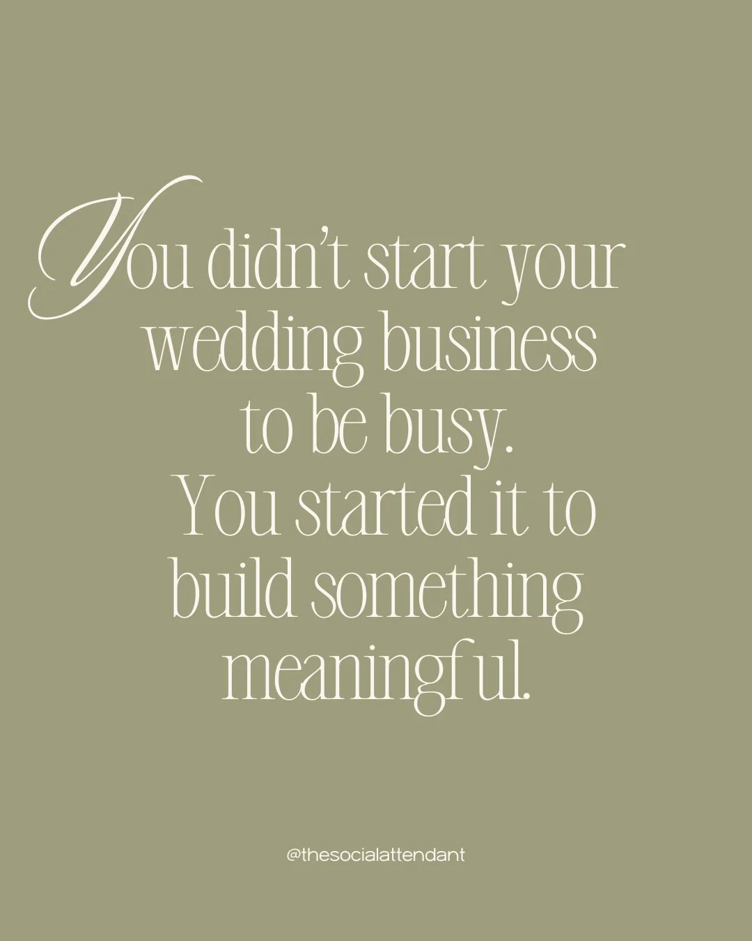 Somewhere between timelines, emails, client calls, and late-night to-do lists, it&rsquo;s easy to forget why you started your wedding business in the first place.

Not just to stay busy.
Not just to juggle a hundred tasks.

But to create.
To serve co