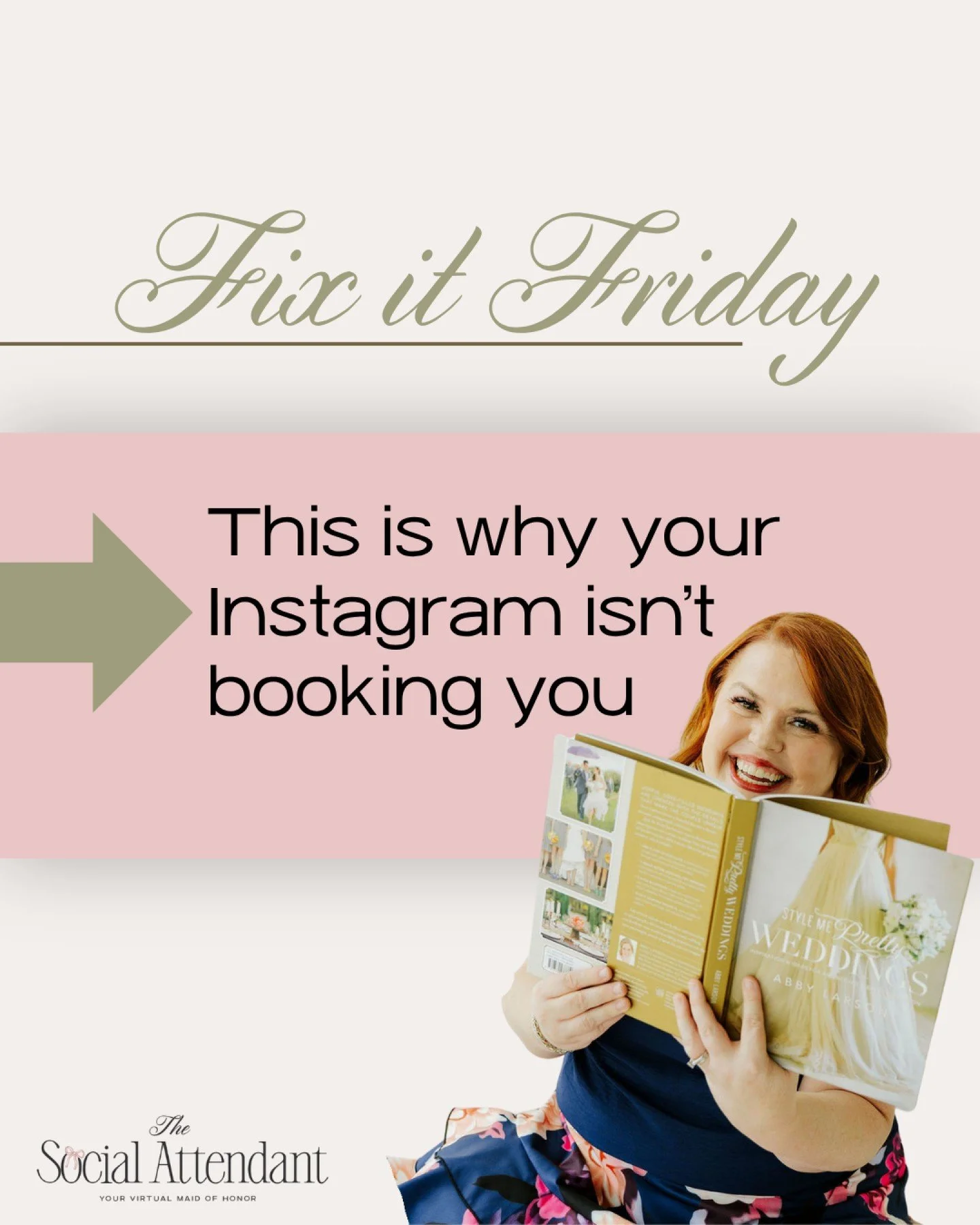 This is why your Instagram isn&rsquo;t booking you&hellip; ready for it?

Wedding pros, it&rsquo;s not about posting more. It&rsquo;s about strategy. If your content isn&rsquo;t built with intention, SEO for wedding professionals, and a clear social 