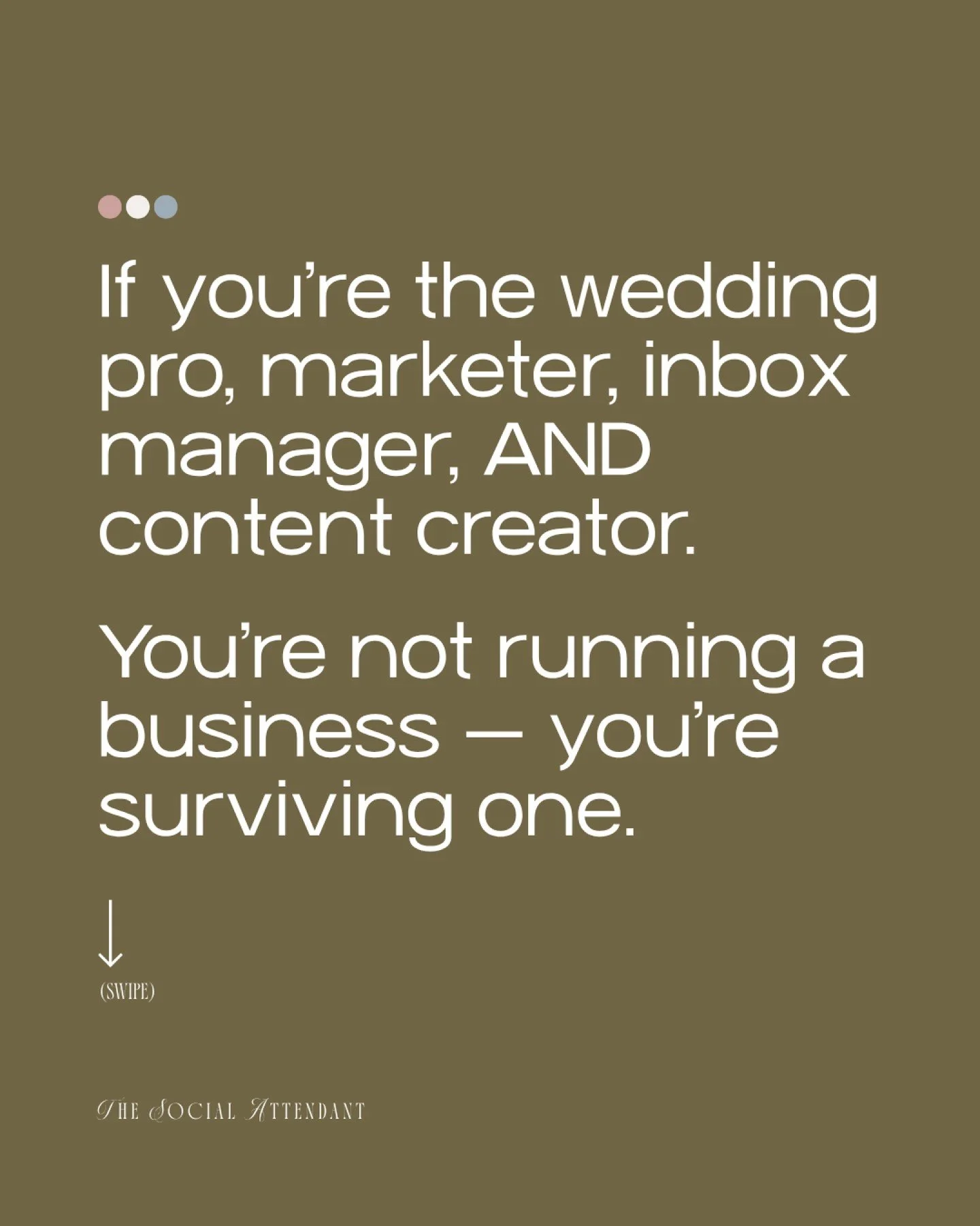 Let&rsquo;s be real for a second&hellip;

If you&rsquo;re running your wedding business, managing your social media, answering emails at midnight, AND trying to stay creative&hellip; you&rsquo;re doing the job of an entire team.

And that&rsquo;s exa