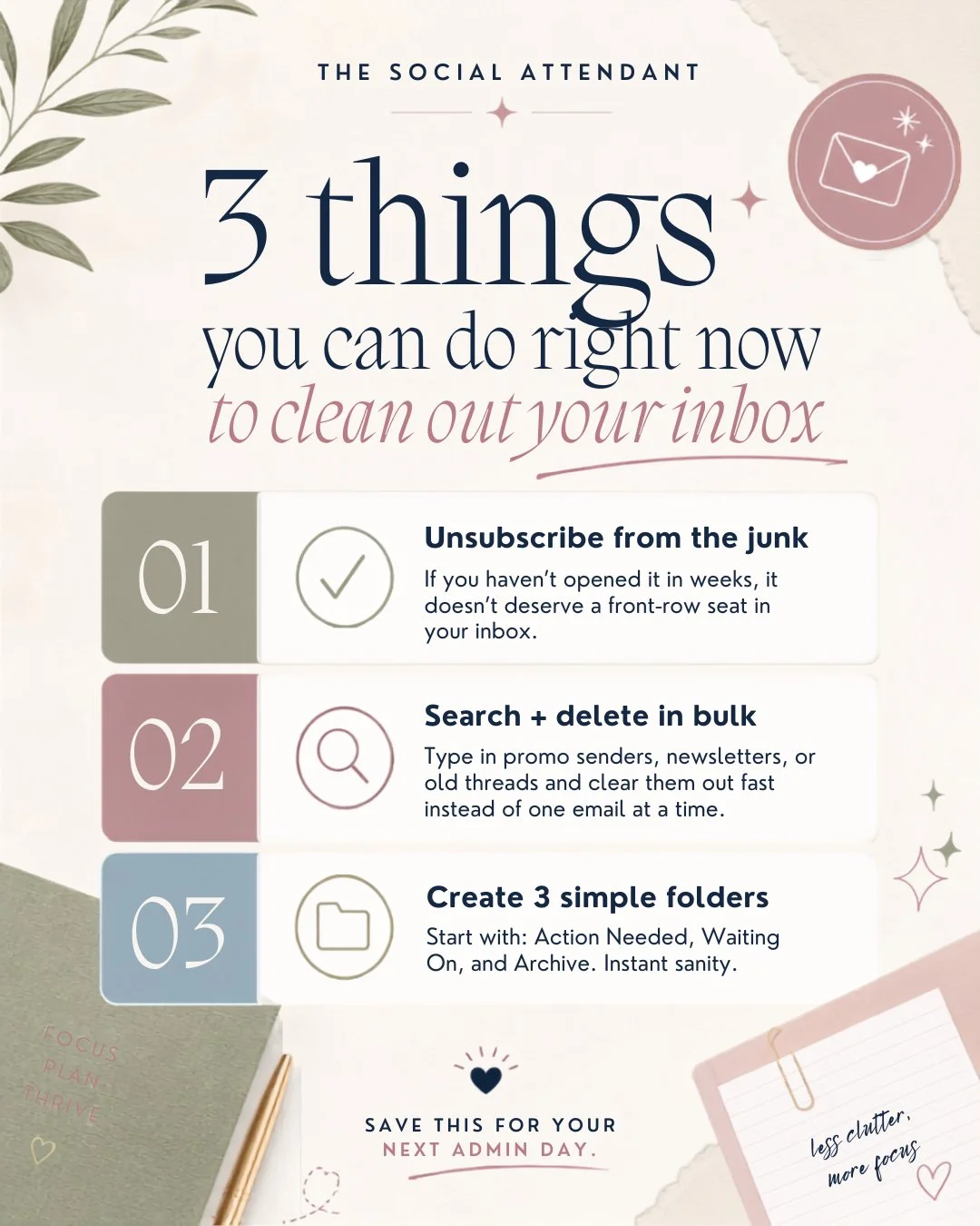 Your inbox called&hellip; she&rsquo;s overwhelmed. 

And honestly? Same.

If your inbox has turned into a digital junk drawer full of promo emails, old threads, &ldquo;I&rsquo;ll respond later&rdquo; messages, and newsletters you swear you were going