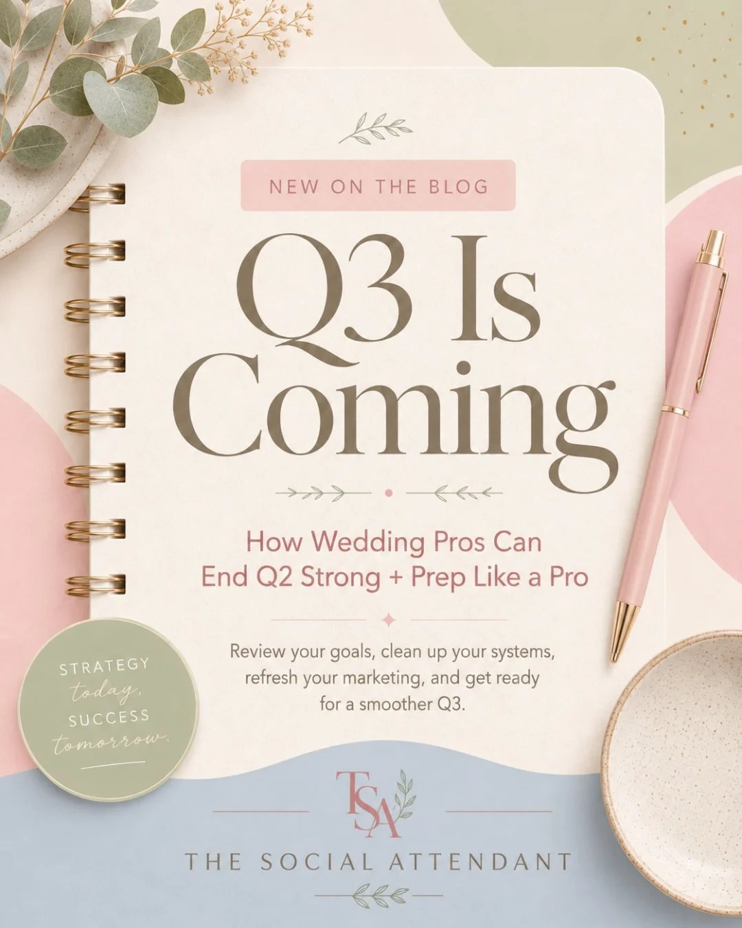 Q3 is coming, wedding pros. Is your business ready, or are we still running on iced coffee and good intentions?

The last month of Q2 is your chance to pause, review what worked, clean up what didn&rsquo;t, and prep your business before the next quar