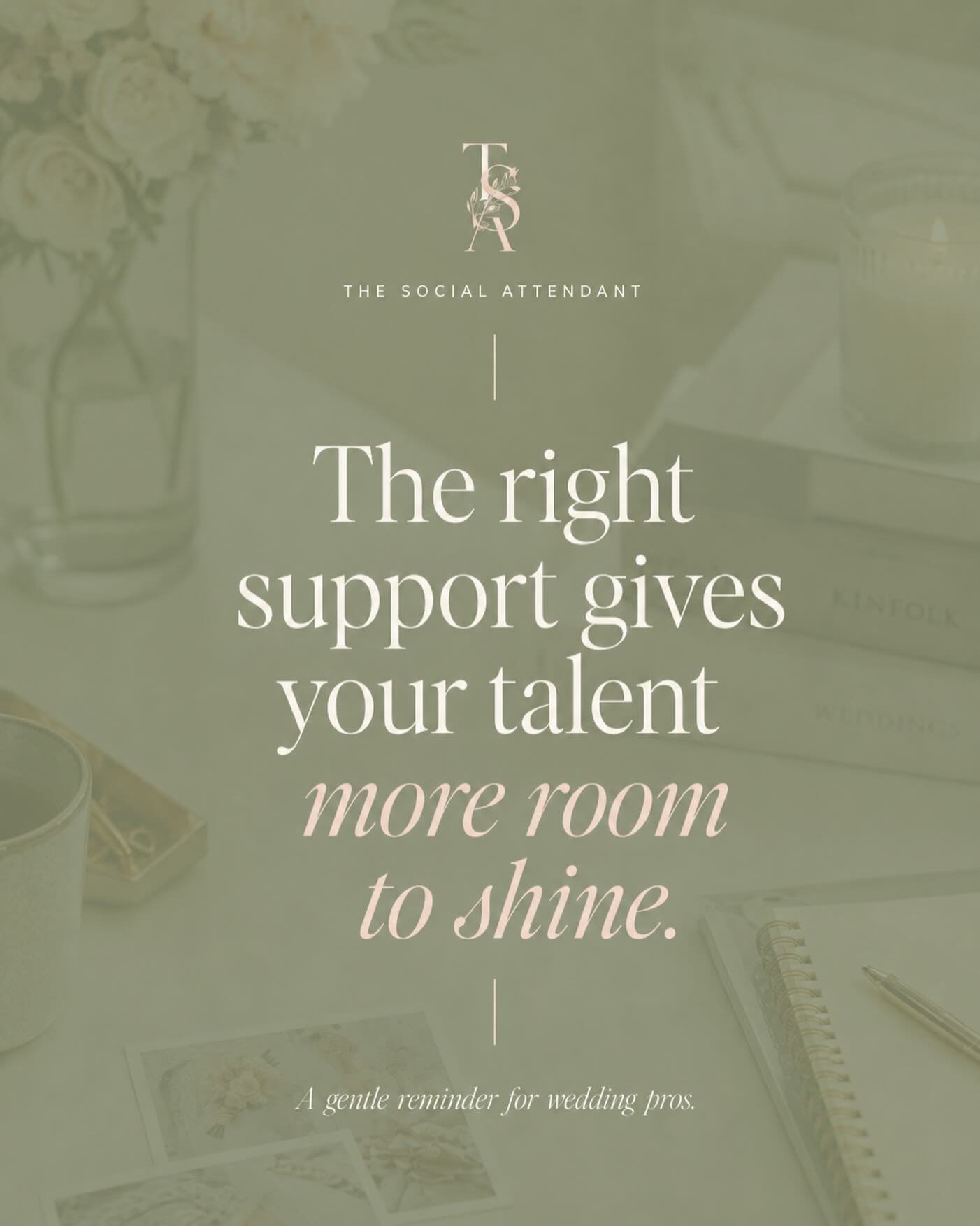 The truth is, you don&rsquo;t need to do everything to be successful.

The right support doesn&rsquo;t replace your talent. It protects it. It gives you the time to serve your clients well, stay creative, and actually enjoy the business you&rsquo;ve 