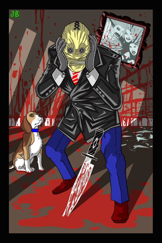 Button Face (12 x 18) Digital Painting