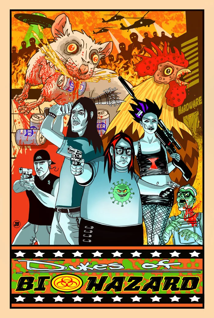 Dukes of Bio-Hazard (11 x 16) Digital Painting