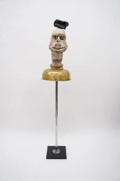  Alarm Bell Cacophonies IV  2018, Mixed media,  59 x 14 x 14  