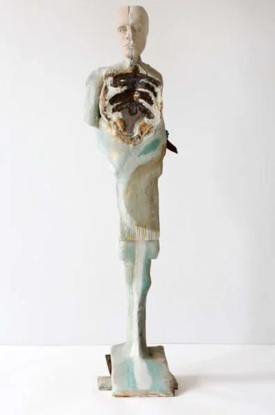 Alarm Bell Cacophonies XVI Ceramic, wood, plaster,  71 x 20 x 15 2019