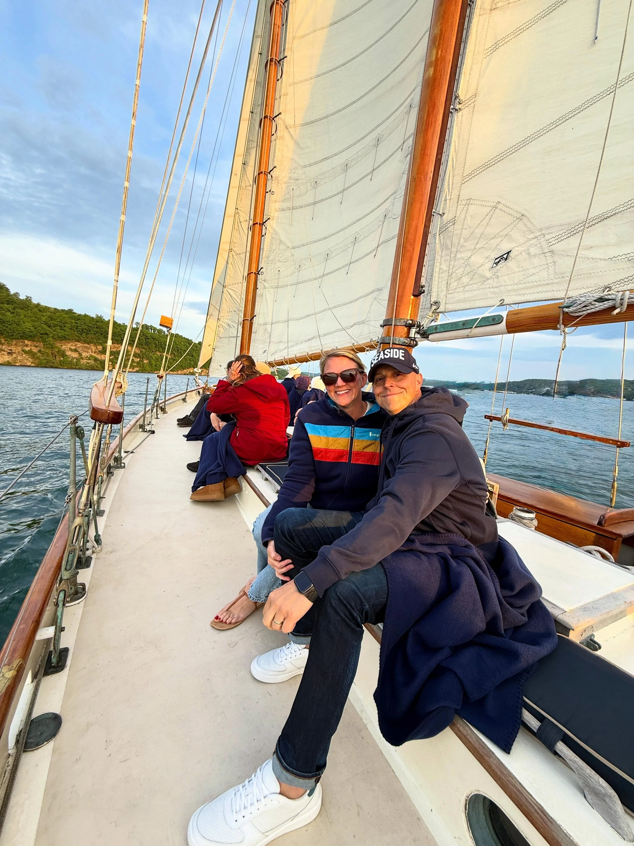 A little chilly but oh so pretty.. our sail started out cloudy but ended with the most perfect cotton candy skies. 

If you are visiting Watkins Glen this summer, try and make time for a sunset sail on the @schoonertruelove ⛵️