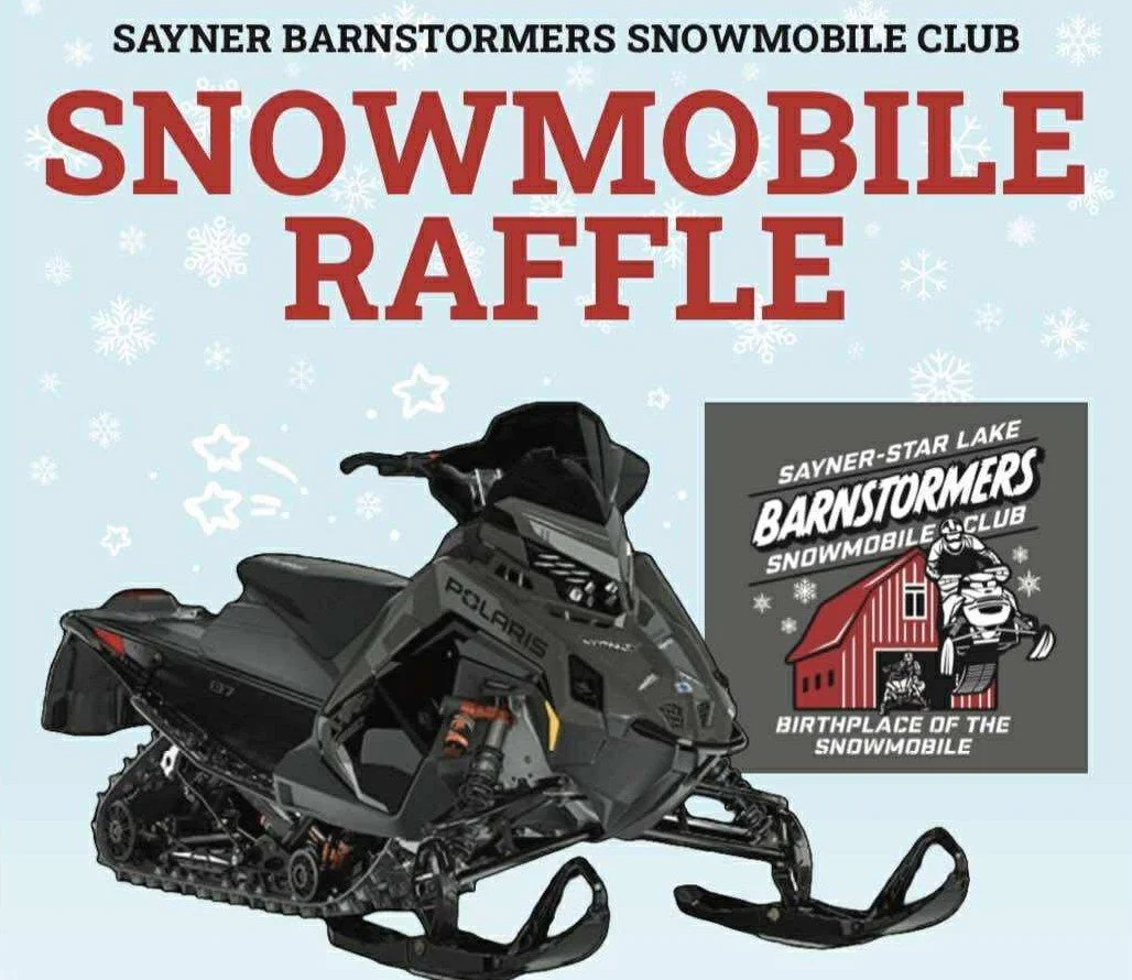Drawing for Snowmobile Raffle at Sayner Pub