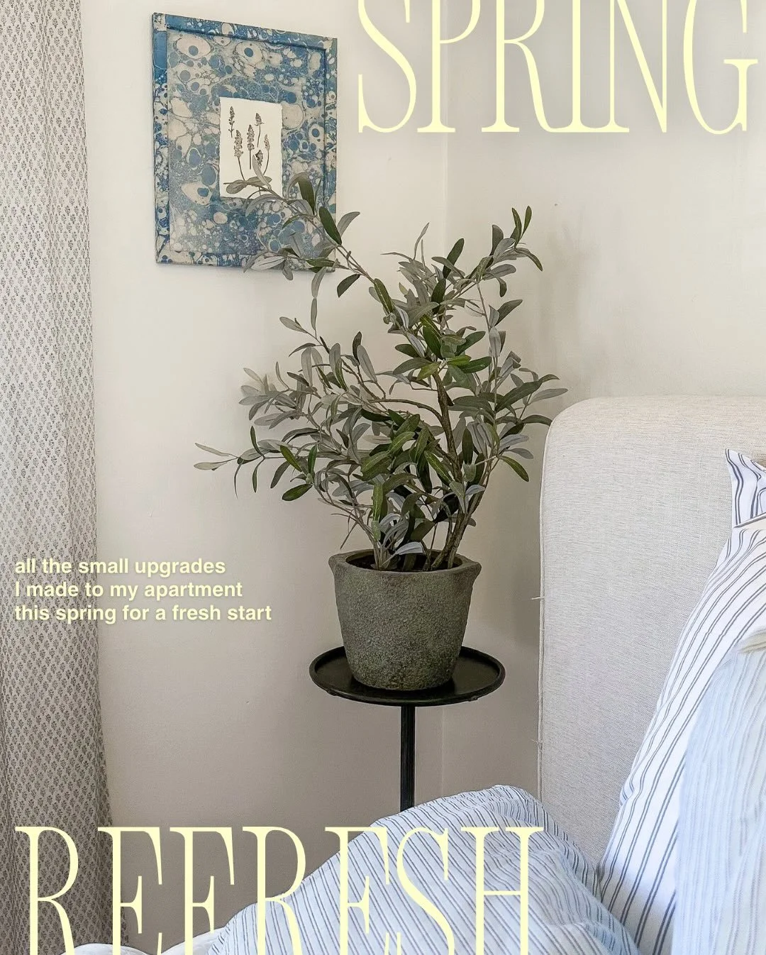Spring is by far my favorite season of the year. Other than all the fresh flowers blooming, my favorite thing about it is the feeling of renewal. I&rsquo;m someone who LOVES change, and after living in this apartment for 6 years (5longer than intende