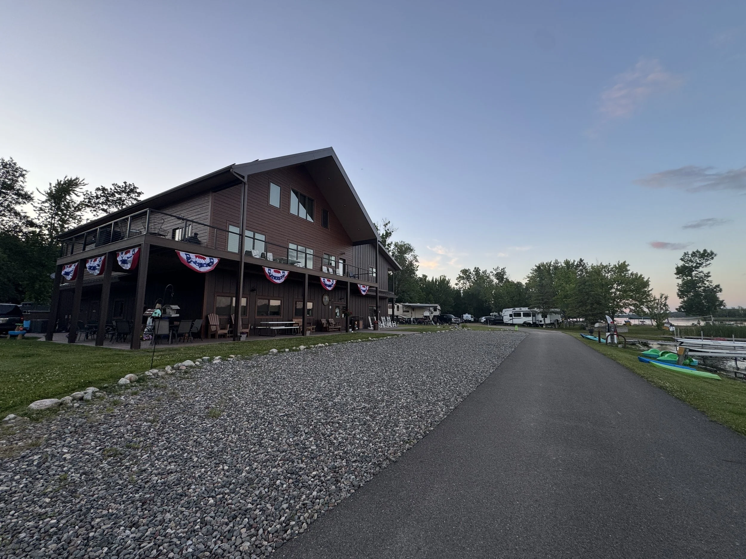 Our gathering place, the lodge built in 2022