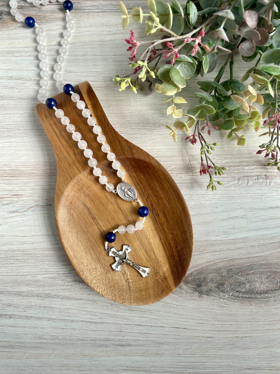 Blue Rosary by Bespoke With Grace
