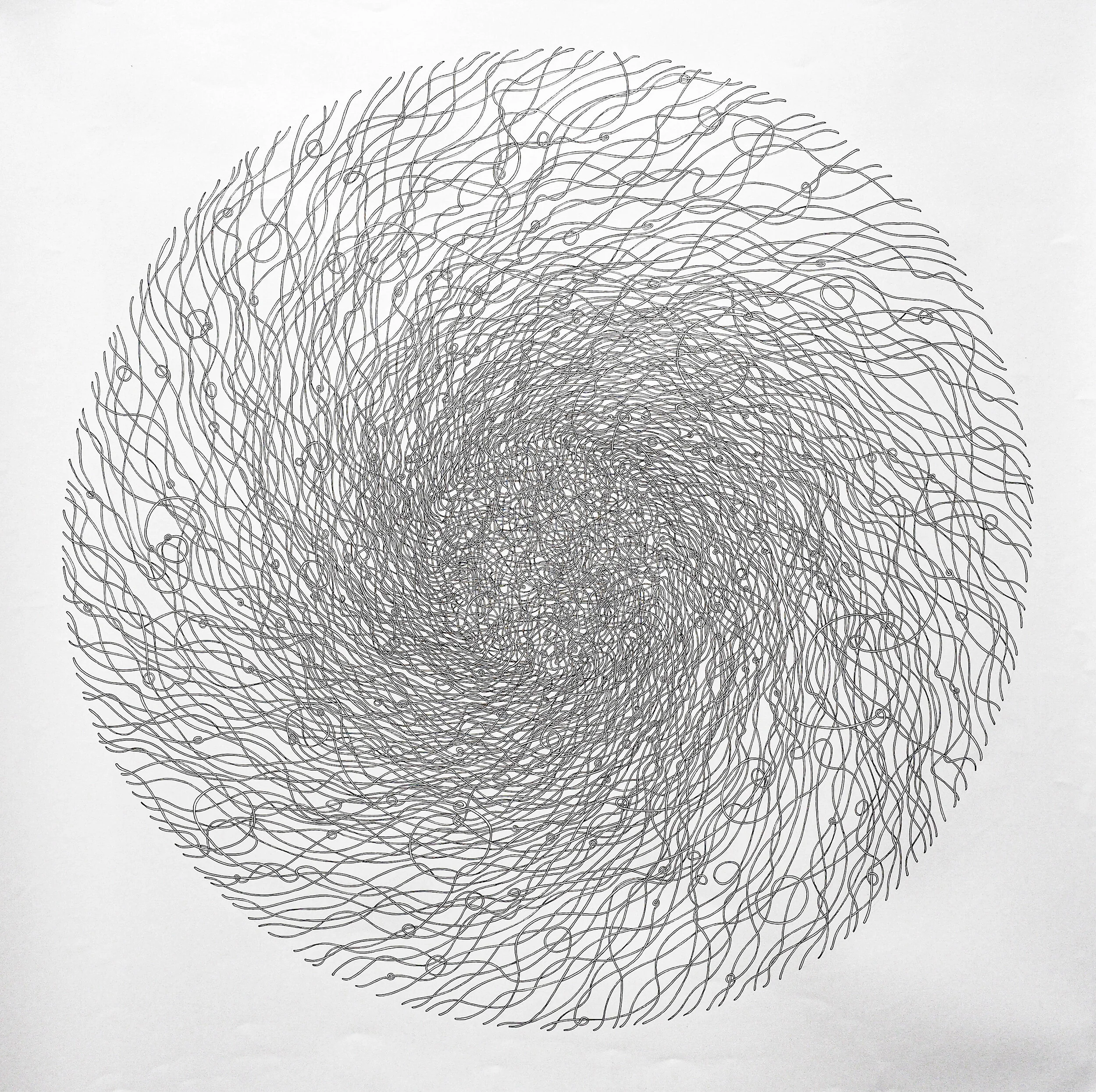 Rebirth, pen on paper