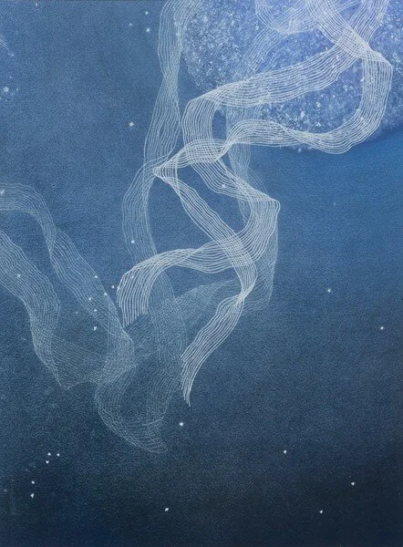 Adrift 2, pastel and charcoal on paper