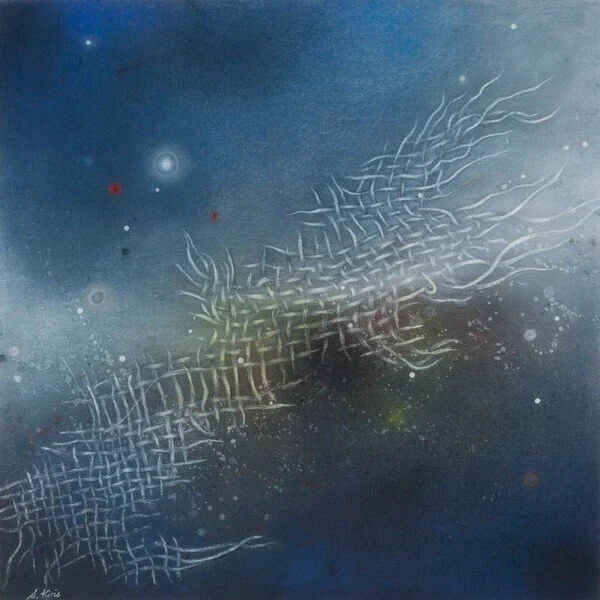 Adrift 2, pastel and charcoal on paper