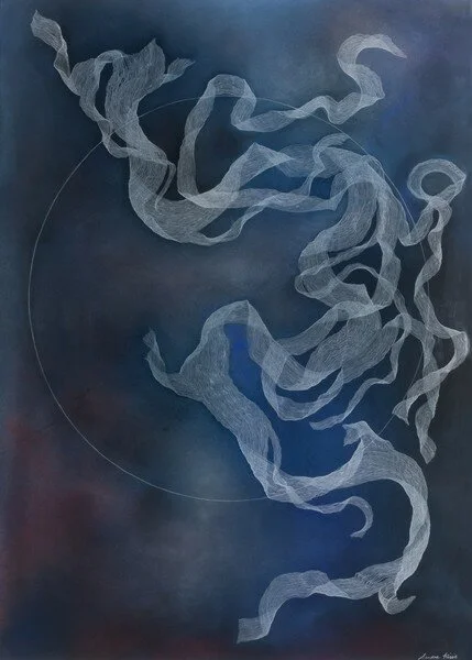 Bits and Pieces, pastel and charcoal on paper