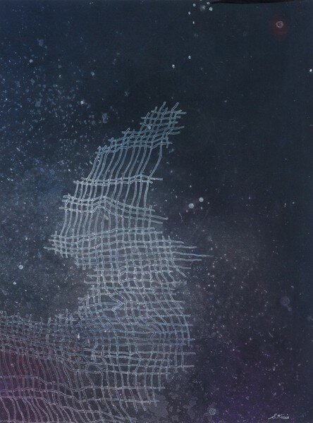 No Place to Touch Down 2, pastel and charcoal on paper