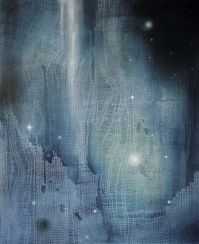 Unravelling 2, pastel and charcoal on paper